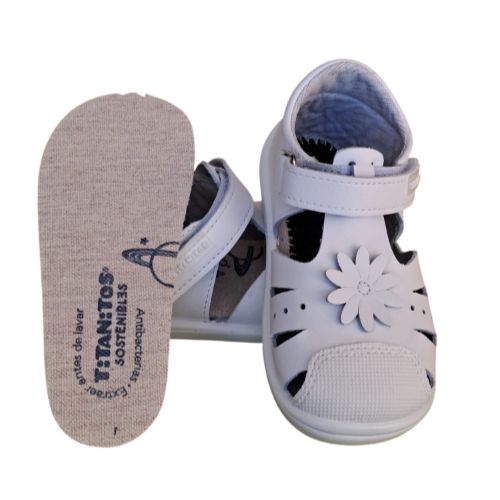 Sandalias respetuosas de piel Titanitos