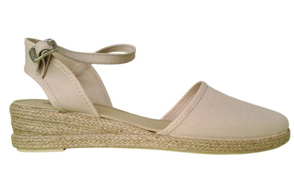 sandalias con cuña de esparto