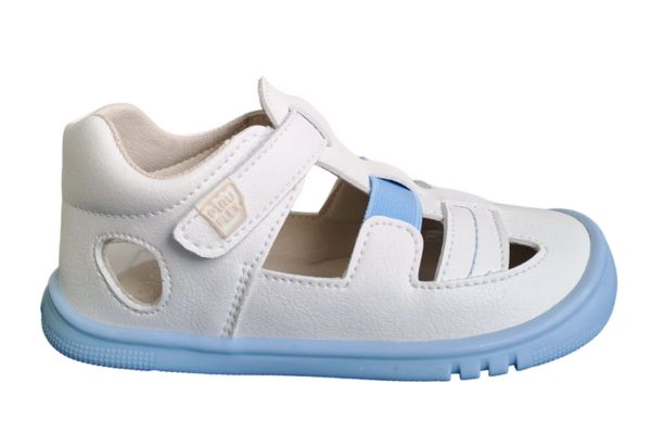 sandalias piruflex blanco celeste
